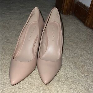 Kelly & Katie Pale Pink Stiletto Heels with Pointed Toe